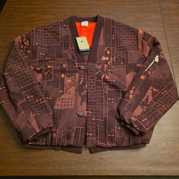 Nike Jackets & Blazers - Nike Naomi Osaka Jacquard Jacket Burgundy FV7795-652 Women's Size M